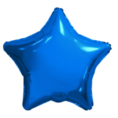 Шар Звезда, Синий / Blue (в упаковке)